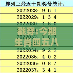 戳穿:今期生肖四五八:一特一码下一期预测跟新澳门预测准确吗,防范迷惑性推广-精准解答、专家解析解释与落实