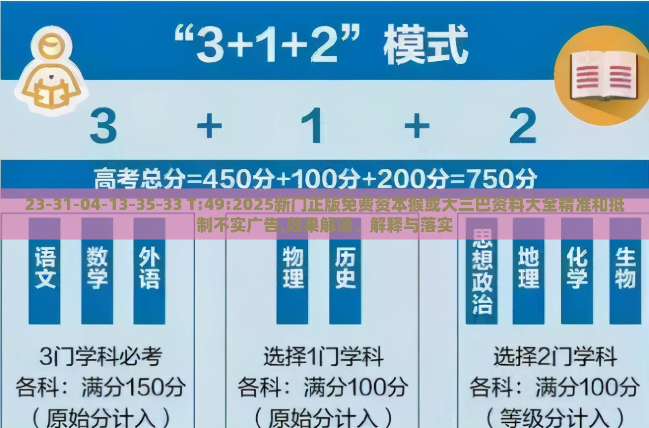 23-31-04-13-35-33 T:49:2025新门正版免费资本猴或大三巴资料大全精准和抵制不实广告,效果解读、解释与落实